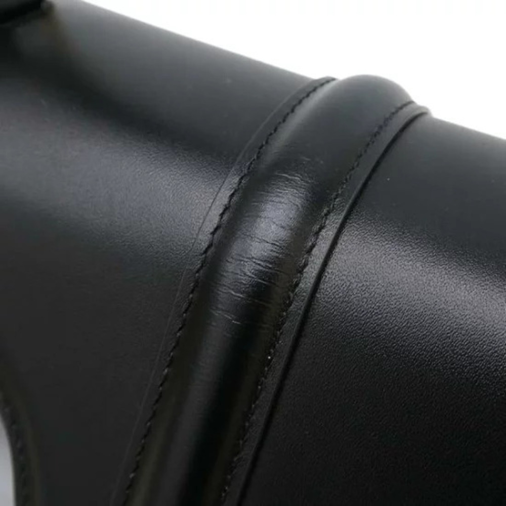 Celine Seize 16 bag satinated calfskin signature Black - Picture 8 of 9